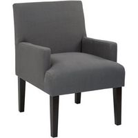 WorkSmart - Main Street Contemporary Woven Armchair - Espresso/Charcoal