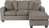 OSP Home Furnishings - Russell L-Shape Sectional Sofa - Gray