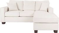 OSP Home Furnishings - Russell L-Shape Sectional Sofa - White