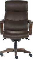 La-Z-Boy - Greyson Modern Faux Leather Executive Chair - Brown