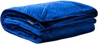 BlanQuil - 20 lb - Quilted Weighted Blanket with Removable Cover - Navy