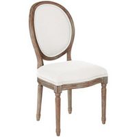 OSP Home Furnishings - Lillian Oval Back Chair - Linen