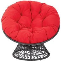 OSP Home Furnishings - Papasan Chair - Red