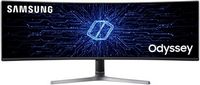 Samsung - CRG9 Series Odyssey 49&quot; LED Curved Dual QHD FreeSync and G-Sync Gaming Monitor - Black