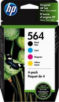 HP - 564 4-pack Standard Capacity Ink Cartridges - Black/Cyan/Magenta/Yellow