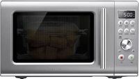 Breville - the Compact Wave Soft Close 0.9 Cu. Ft. Microwave - Brushed Stainless Steel