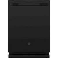 GE - Top Control Built-In Dishwasher with Stainless Steel Tub, 3rd Rack, 46dBA - Black