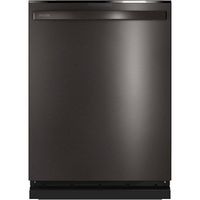 GE Profile - Top Control Built-In Dishwasher with Stainless Steel Tub, 3rd Rack, 45dBA - Black St...