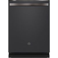 GE - Top Control Built-In Dishwasher with Stainless Steel Tub, 3rd Rack, 46dBA - Black Slate