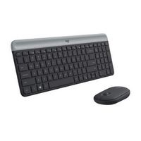 Logitech - MK470 Full-size Wireless Scissor Keyboard and Mouse Bundle for Windows with Quiet clic...