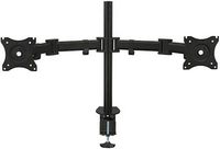 Mount-It! - Full Motion Dual Monitor Desk Mount Up to 27" - Black