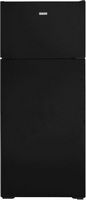Hotpoint - 17.5 Cu. Ft. Top-Freezer Refrigerator with LED Interior Lighting - Black