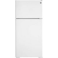 GE - 16.6 Cu. Ft. Top-Freezer Refrigerator - White