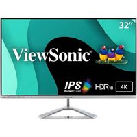 ViewSonic - VX3276-4K-MHD 31.5&quot; LCD 4K UHD Monitor (DisplayPort and HDMI) - Silver