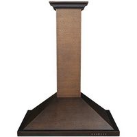 ZLINE - 30 inches - Externally Vented - Wall Range Hood - Hand Hammered Copper