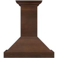 ZLINE - 36 inches - Externally Vented - Wall Range Hood - Walnut/Antigua