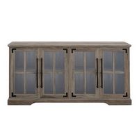 Walker Edison - Farmhouse TV Console for Most TVs Up to 64.&quot; - Gray Wash