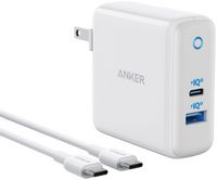 Anker - PowerPort PD 60W GaN Fast Charger and USB-C to C Cable 6ft for Macbook and Mobile Devices...