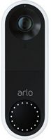 Arlo - Essential Wi-Fi Smart Video Doorbell  - Wired - White