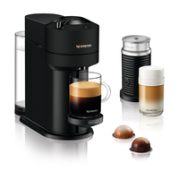 Nespresso - Vertuo Next Coffee and Espresso Maker by De%27Longhi, Matte Black with Aeroccino Milk F...