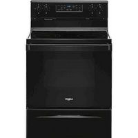 Whirlpool - 5.3 Cu. Ft. Freestanding Electric Range with Self-Cleaning and Frozen Bake - Black