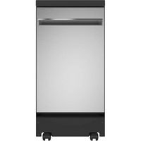 GE - 18&quot; Portable Dishwasher - Stainless Steel