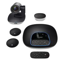 Logitech - GROUP Videoconferencing System Bundle with Expansion Microphones for Mid to Large-size...