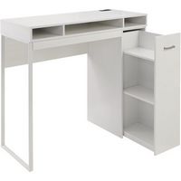 OSP Home Furnishings - Ravel 47&quot;W Desk with Storage - White