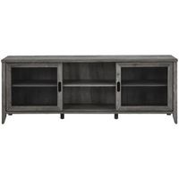 Walker Edison - Industrial TV Stand for Most TVs up to 78&quot; - Gray Wash