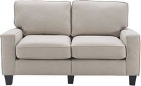 Serta - Palisades 2-Seat Fabric Loveseat - Light Gray