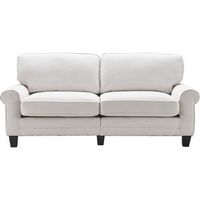Serta - Copenhagen 3-Seat Fabric Sofa - Cream