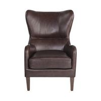 Finch - Morgan Traditional Foam Wing Chair - Chocolate Brown