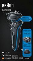 Braun - Series 5 EasyClean Wet/Dry Electric Shaver - Blue