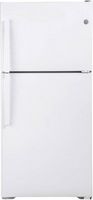 GE - 19.2 Cu. Ft. Top-Freezer Refrigerator with Interior LED Lighting - White