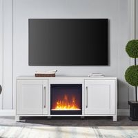 Yarmouth Crystal Fireplace TV Stand for Most TVs up to 65&quot;