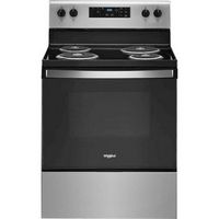 Whirlpool - 4.3 Cu. Ft. Freestanding Electric Range with Self-Cleaning and Keep Warm Setting - St...