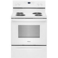 Whirlpool - 4.3 Cu. Ft. Freestanding Electric Range with Self-Cleaning and Keep Warm Setting - White