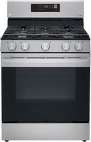 LG - 5.8 Cu. Ft. Smart Freestanding Gas True Convection Range with EasyClean and AirFry - Stainle...