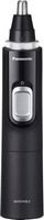 Panasonic - Men%27s Ear and Nose Hair Trimmer with Vacuum Cleaning System - Wet/Dry - Black/Silver