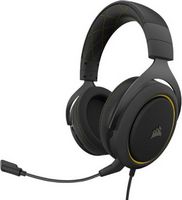CORSAIR - HS60 PRO SURROUND Wired Stereo Gaming Headset - Black/Yellow