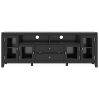 Simpli Home - Cosmopolitan Contemporary TV Media Stand for Most TVs Up to 80&quot; - Black
