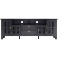 Artisan Solid Wood 72 inch Wide Transitional TV Media Stand For TVs up to 80 inches