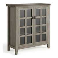 Simpli Home - Artisan SOLID WOOD 38 inch Wide Transitional Medium Storage Cabinet in - Distressed...