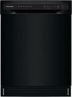 Frigidaire - 24&quot; Compact Front Control Built-In Stainless Steel Tub Dishwasher with Sanitize Cycl...