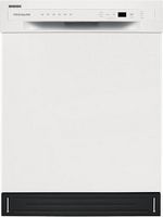 Frigidaire - 24" Compact Front Control Built-In Stainless Steel Tub Dishwasher with Sanitize Cycl...
