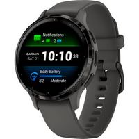 Garmin - Venu 3S GPS Smartwatch 41 mm Fiber-reinforced polymer - Stainless Steel and Pebble Gray