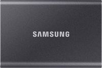 Samsung - T7 1TB External USB 3.2 Gen 2 Portable SSD with Hardware Encryption - Titan Gray