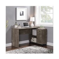 OSP Home Furnishings - Waverly L-Shaped Contemporary 1-Drawer Workstation With Adjustable Shelf -...