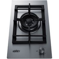 Summit Appliance - 12&quot; Built-In Gas Cooktop with 1 Burner - Stainless Steel