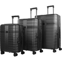 Bugatti - Hamburg Spinner Suitcase Set (3-Piece) - Charcoal